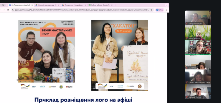 Онлайн-презентація щодо деталізації механіки впровадження наукових проєктів